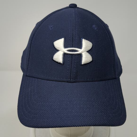 Under Armour Fitted Hat Blue XL Embroidered Logo UA Classic Fit Outdoor - Picture 2 of 10